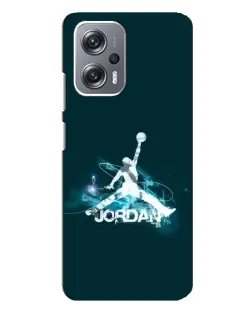 Чехол для Xiaomi Redmi Note 12 Pro Plus с картинкой «Jordan Blue Fire»