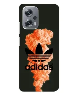 Чехол для Xiaomi Redmi Note 12 Pro Plus с картинкой «Оранжевый дым Adidas»