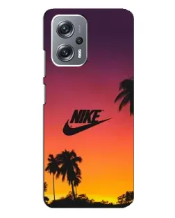 Чехол для Xiaomi Redmi Note 12 Pro Plus с картинкой «Nike на закате солнца»