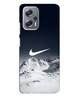 Чехол для Xiaomi Redmi Note 12 Pro Plus с картинкой «Nike — зимние горы»