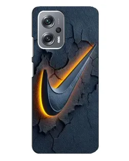 Чехол для Xiaomi Redmi Note 12 Pro Plus с картинкой «Объемный логотип Найк»
