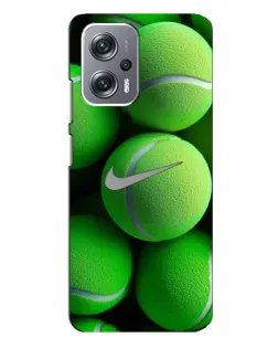 Чехол для Xiaomi Redmi Note 12 Pro Plus с картинкой «Теннисные мячи Найк»