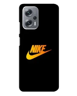 Чехол для Xiaomi Redmi Note 12 Pro Plus с картинкой «Золотой логотип Nike»