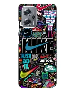 Чохол для Xiaomi Redmi Note 12 Pro Plus з картинкою «Яскравий колаж Nike»