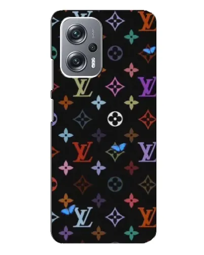 Чехол для Xiaomi Redmi Note 12 Pro Plus с картинкой «Цветная монограмма LV»