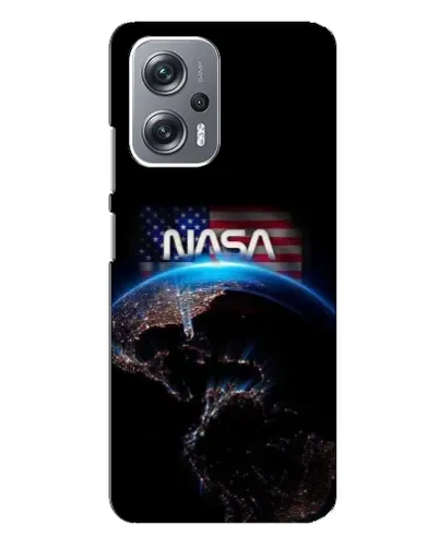 Чехол для Xiaomi Redmi Note 12 Pro Plus с картинкой «Земля из космоса NASA»