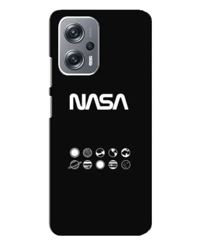 Чехол для Xiaomi Redmi Note 12 Pro Plus с картинкой «NASA — технический принт»