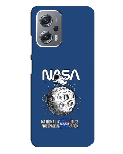 Чехол для Xiaomi Redmi Note 12 Pro Plus с картинкой «NASA — лунная миссия»