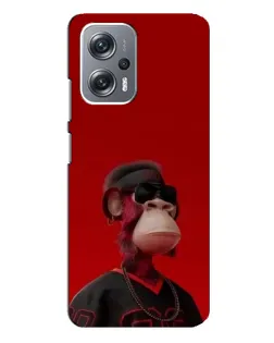 Чехол для Xiaomi Redmi Note 12 Pro Plus с картинкой «Bored Ape в красном» Чехол для Xiaomi Redmi Note 12 Pro Plus с картинкой «Bored Ape в красном»