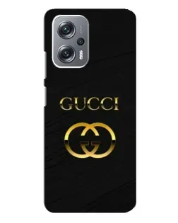 Чехол для Xiaomi Redmi Note 12 Pro Plus с картинкой «Золотой логотип Gucci»
