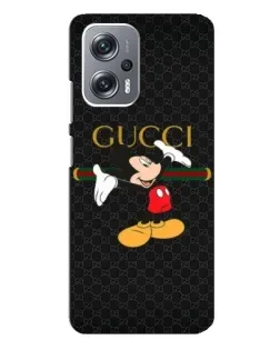 Чехол для Xiaomi Redmi Note 12 Pro Plus с картинкой «Микки Маус Gucci»