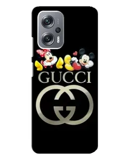 Чехол для Xiaomi Redmi Note 12 Pro Plus с картинкой «Gucci — герои Disney»