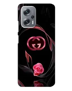 Чехол для Xiaomi Redmi Note 12 Pro Plus с картинкой «Gucci — неоновая роза»