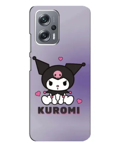 Чехол для Xiaomi Redmi Note 12 Pro Plus с картинкой «Kuromi — фиолетовый арт»