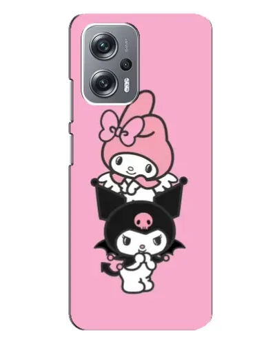 Чехол для Xiaomi Redmi Note 12 Pro Plus с картинкой «My Melody и Kuromi»