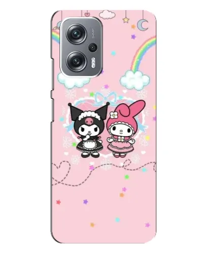 Чехол для Xiaomi Redmi Note 12 Pro Plus с картинкой «My Melody и Kuromi»