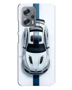 Чехол для Xiaomi Redmi Note 12 Pro Plus с картинкой «Вид сверху — BMW M»