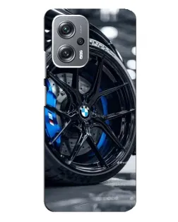 Чехол для Xiaomi Redmi Note 12 Pro Plus с картинкой «Колесо BMW вблизи»