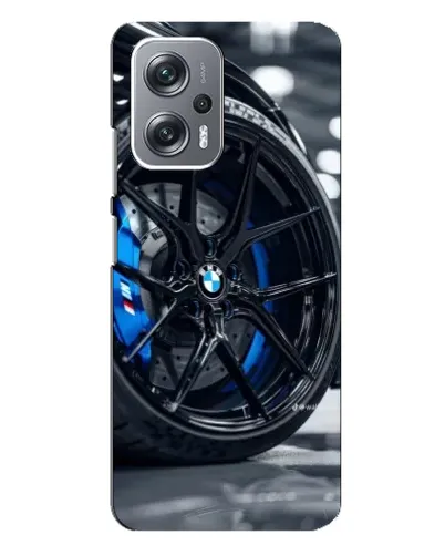 Чехол для Xiaomi Redmi Note 12 Pro Plus с картинкой «Колесо BMW вблизи»