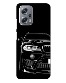 Чехол для Xiaomi Redmi Note 12 Pro Plus с картинкой «Темный силуэт BMW»
