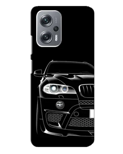 Чехол для Xiaomi Redmi Note 12 Pro Plus с картинкой «Темный силуэт BMW»