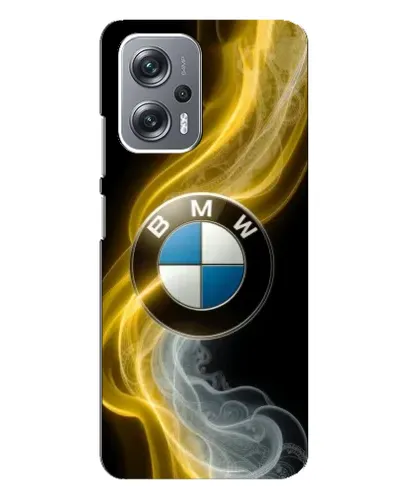 Чехол для Xiaomi Redmi Note 12 Pro Plus с картинкой «Золотистый дым BMW»