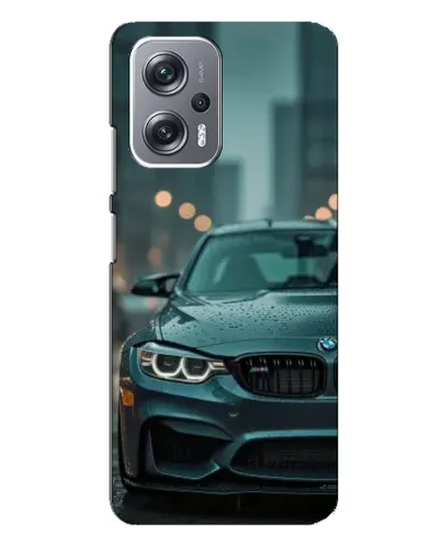 Чехол для Xiaomi Redmi Note 12 Pro Plus с картинкой «BMW в огнях города»