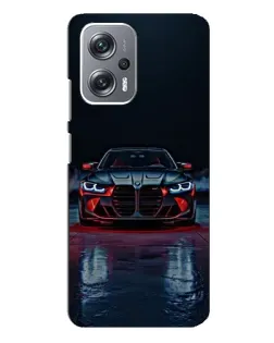 Чехол для Xiaomi Redmi Note 12 Pro Plus с картинкой «BMW на мокрой дороге»