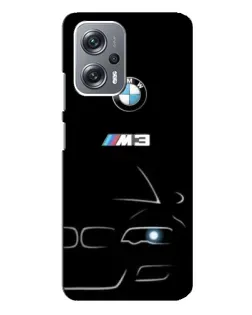 Чехол для Xiaomi Redmi Note 12 Pro Plus с картинкой «Минималистичный принт BMW M3»