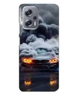 Чехол для Xiaomi Redmi Note 12 Pro Plus с картинкой «BMW в дыму»
