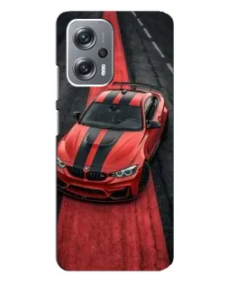 Чехол для Xiaomi Redmi Note 12 Pro Plus с картинкой «BMW на красной дорожке»