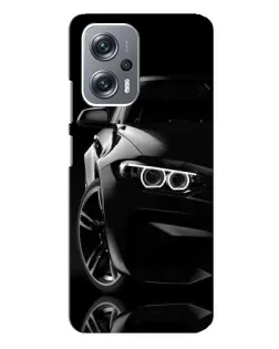 Чохол для Xiaomi Redmi Note 12 Pro Plus з картинкою «Чорна BMW — профіль»