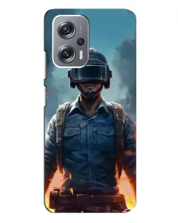 Чехол для Xiaomi Redmi Note 12 Pro Plus с картинкой «PUBG — реалистичный герой»