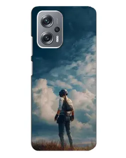 Чехол для Xiaomi Redmi Note 12 Pro Plus с картинкой «Герой PUBG на скале»