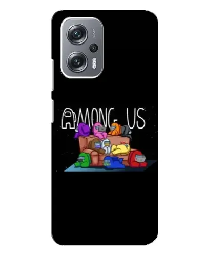 Чехол для Xiaomi Redmi Note 12 Pro Plus с картинкой «Логотип Among Us»