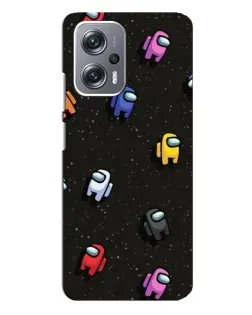 Чохол для Xiaomi Redmi Note 12 Pro Plus з картинкою «Космічний патерн Among Us»