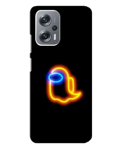 Чехол для Xiaomi Redmi Note 12 Pro Plus с картинкой «Among Us неоновое сияние»