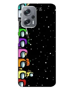 Чехол для Xiaomi Redmi Note 12 Pro Plus с картинкой «Команда Among Us»