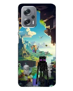 Чехол для Xiaomi Redmi Note 12 Pro Plus с картинкой «Эндермен в лесу»