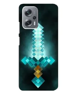 Чехол для Xiaomi Redmi Note 12 Pro Plus с картинкой «Алмазный меч неон»