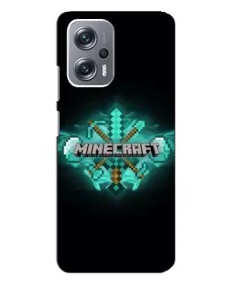 Чехол для Xiaomi Redmi Note 12 Pro Plus с картинкой «Minecraft Diamond лого»