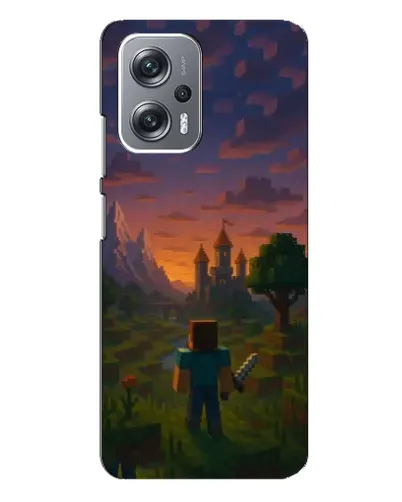 Чехол для Xiaomi Redmi Note 12 Pro Plus с картинкой «Стив у башни» Чехол для Xiaomi Redmi Note 12 Pro Plus с картинкой «Стив у башни»