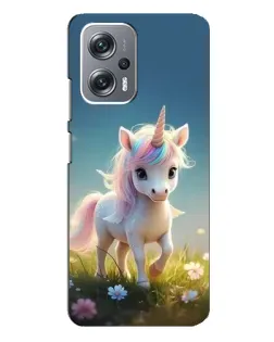 Чехол для Xiaomi Redmi Note 12 Pro Plus с картинкой «Единорог на поляне»