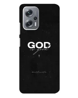 Чехол для Xiaomi Redmi Note 12 Pro Plus с картинкой «GOD — Бог над всем»