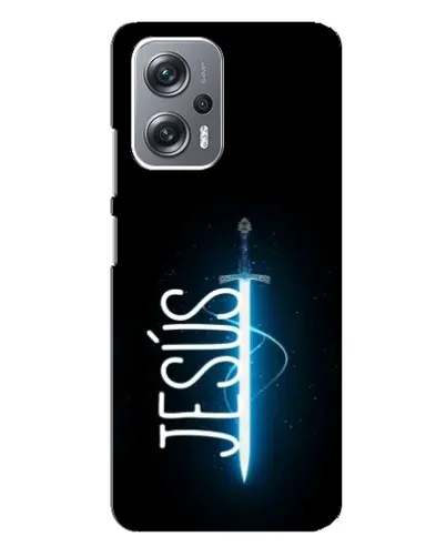 Чехол для Xiaomi Redmi Note 12 Pro Plus с картинкой «Меч Духа Jesus»
