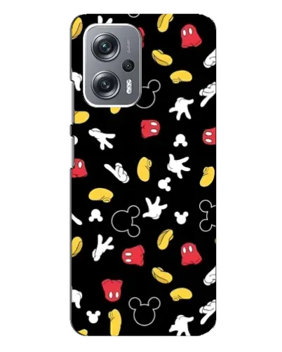 Чехол для Xiaomi Redmi Note 12 Pro Plus с картинкой «Графический принт лапок»