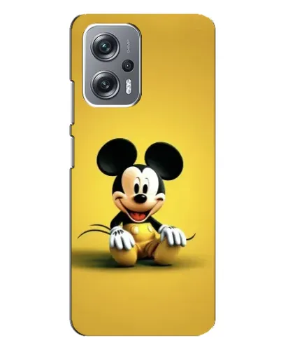 Чехол для Xiaomi Redmi Note 12 Pro Plus с картинкой «Микки на желтом»