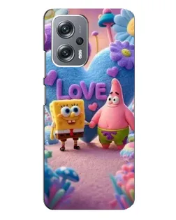 Чехол для Xiaomi Redmi Note 12 Pro Plus с картинкой «Губка Боб Патрик»