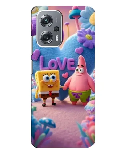 Чехол для Xiaomi Redmi Note 12 Pro Plus с картинкой «Губка Боб Патрик»