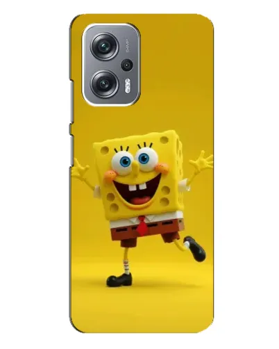 Чехол для Xiaomi Redmi Note 12 Pro Plus с картинкой «Позитивный Губка Боб»